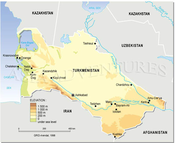 Карта Туркменистана []