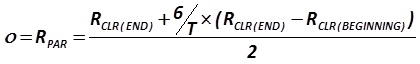 The indicator ο is calculated by the formula  [Russian legislative approach]