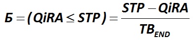 The indicator  (QiRA  ≤  STP)  is calculated by the formula  [Alexander Shemetev]
