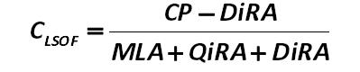 The ratio of liquidity supply of own funds (Clsof) is calculated  by the formula  developed by Alexander Shemetev: [Alexander Shemetev]