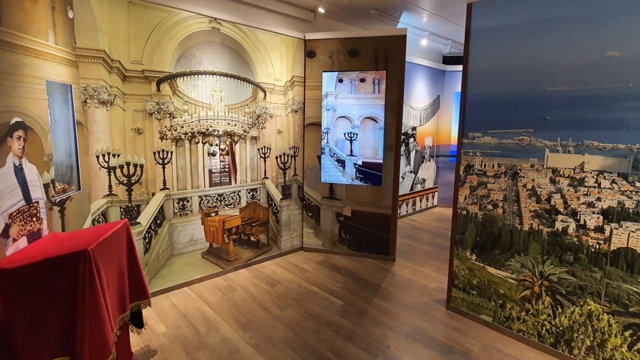 An inside view of the museum commemorating Mossad spy Eli Cohen.